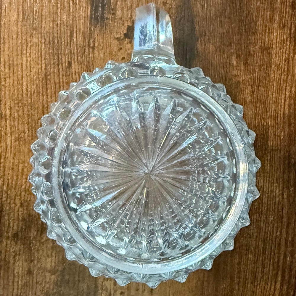 Hobnail Mini Glass Pitcher - Picture 6 of 11